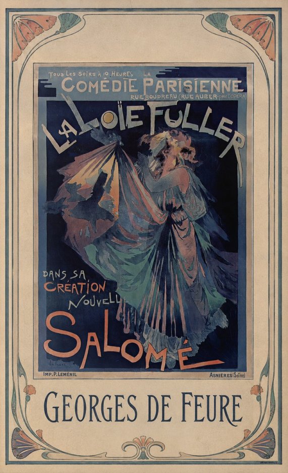 Georges de Feure La Loïe Fuller - Salomé II No1 - Poszter