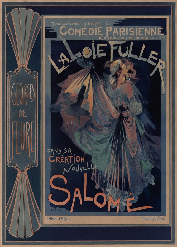 Georges de Feure La Loïe Fuller - Salomé II No3 - Poszter