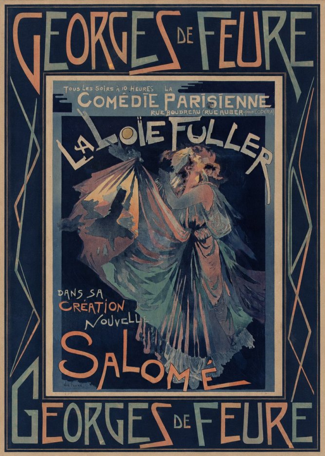 Georges de Feure La Loïe Fuller - Salomé II No5 - Poszter