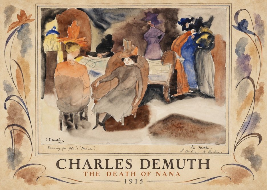 Charles Demuth The Death of Nana No4 - Poszter