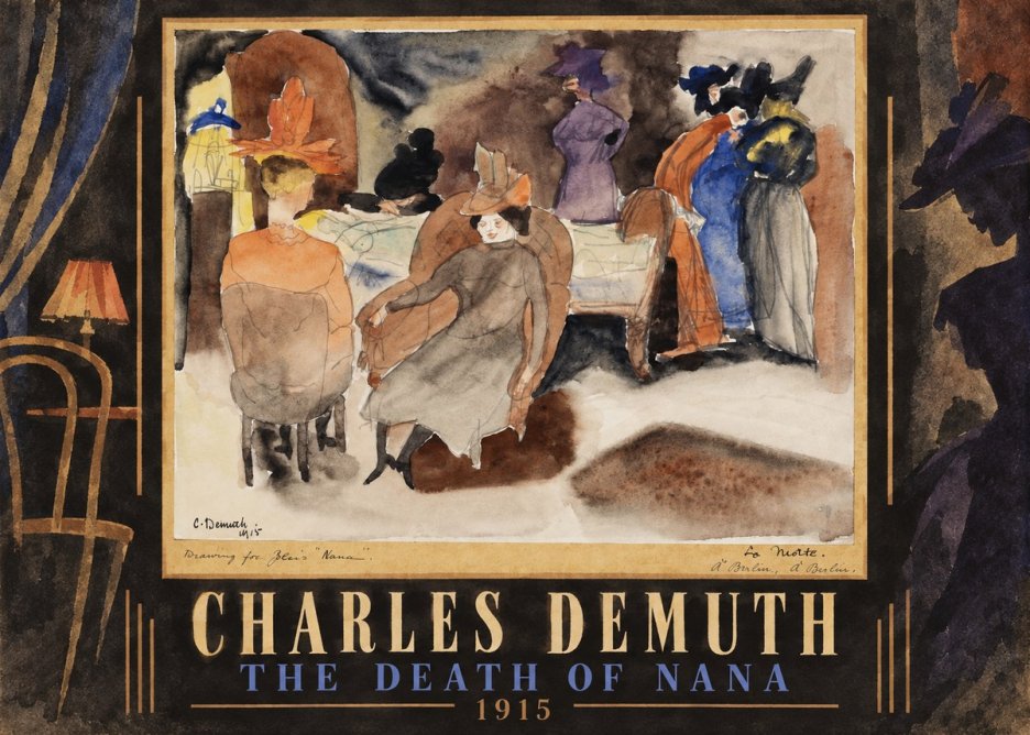 Charles Demuth The Death of Nana No5 - Poszter