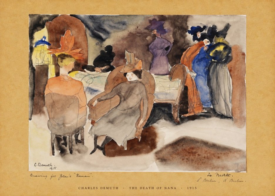 Charles Demuth The Death of Nana No6 - Poszter
