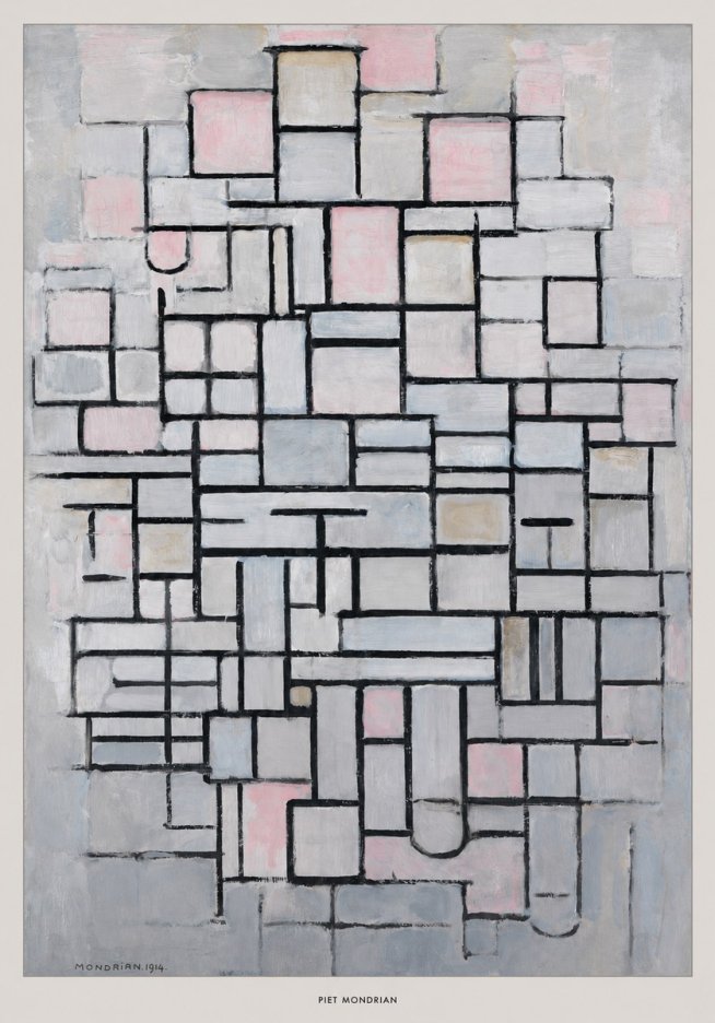 Piet Mondrian Composition No. Iv • 1914 No6 - Poszter