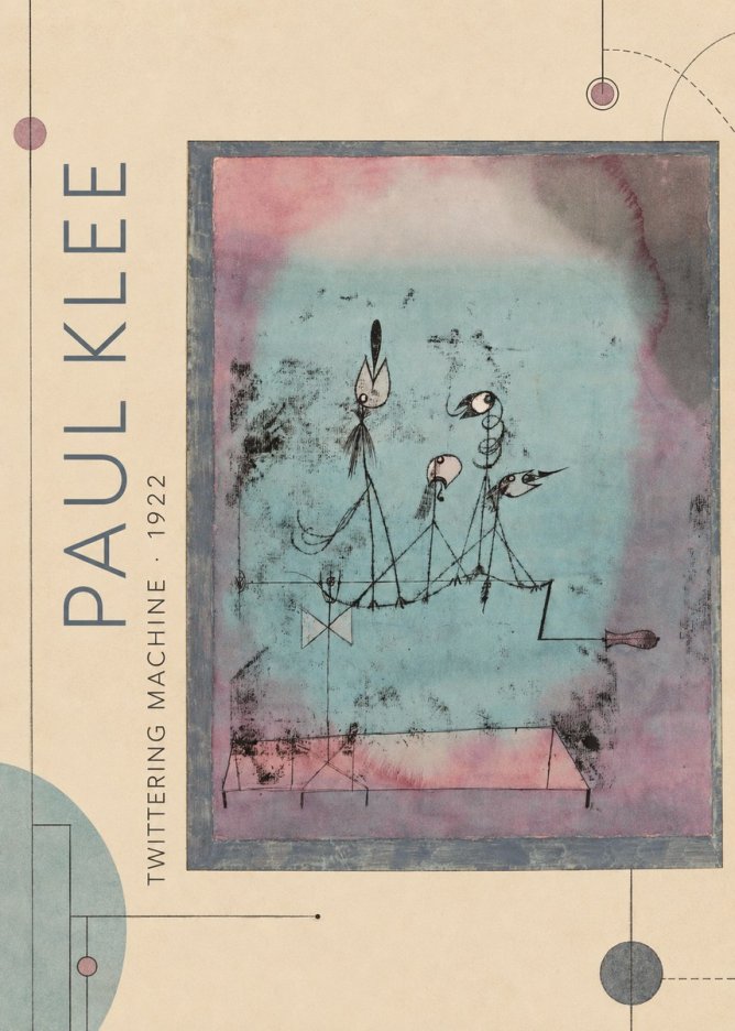 Paul Klee Twittering Machine No2 - Poszter