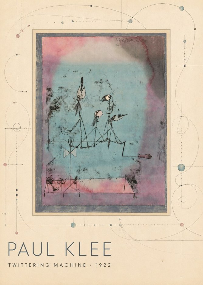Paul Klee Twittering Machine No3 - Poszter