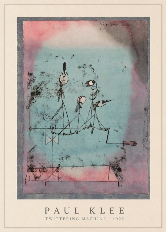 Paul Klee Twittering Machine No5 - Poszter