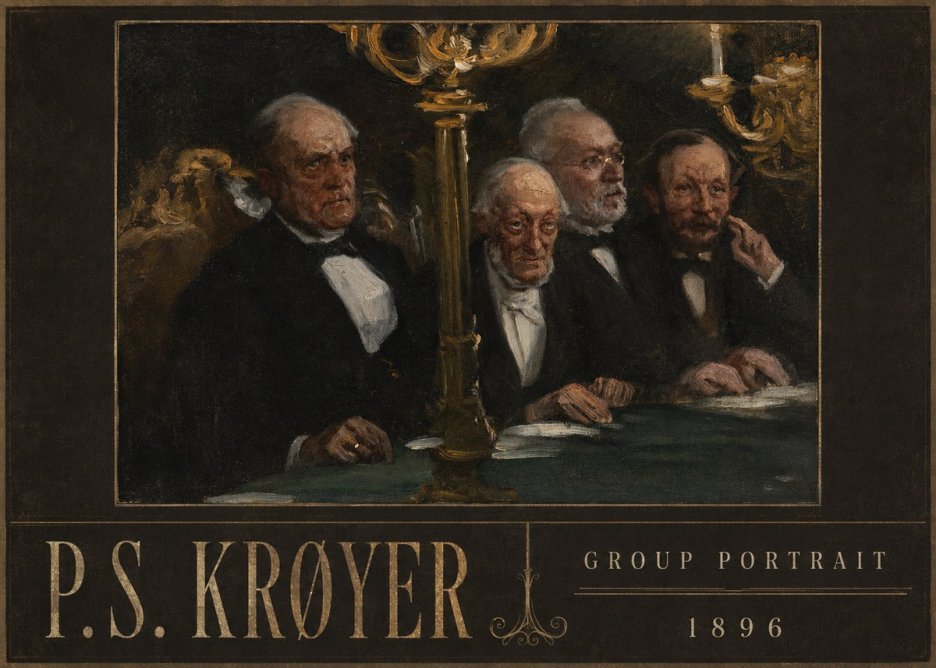 P.S. Krøyer Group Portrait No4 - Poszter