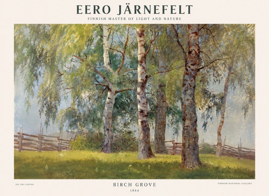 Eero Järnefelt Birch Grove No1 - Poszter