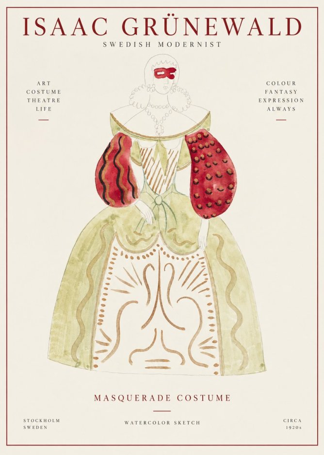 Isaac Grünewald Masquerade Costume No1 - Poszter