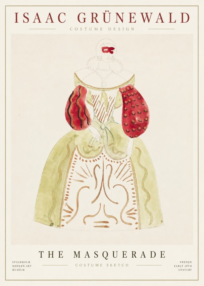 Isaac Grünewald Masquerade Costume No6 - Poszter