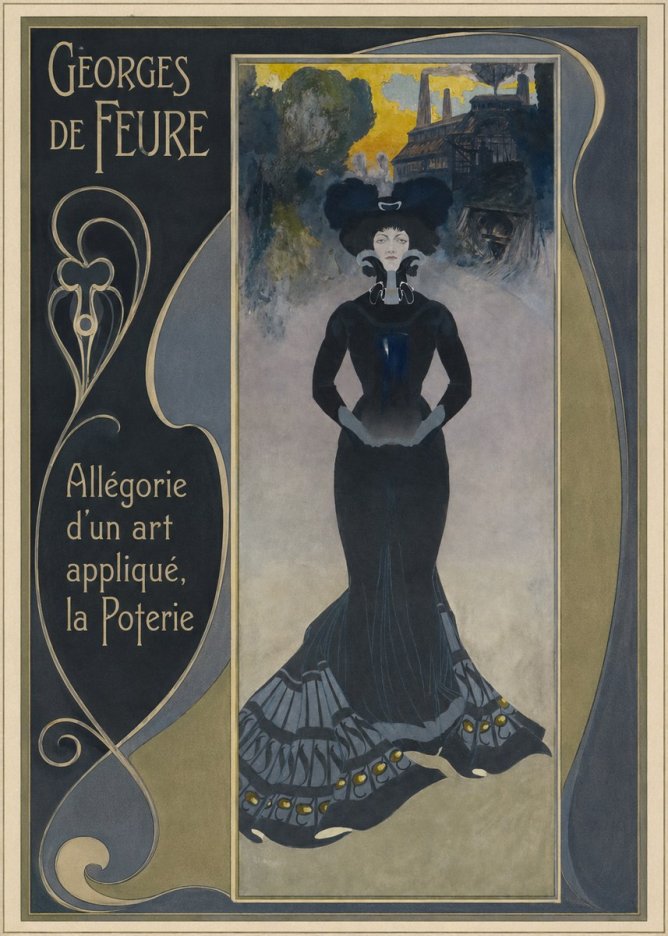 Georges de Feure Allégorie D'un Art Appliqué, La Poterie No2 - Poszter