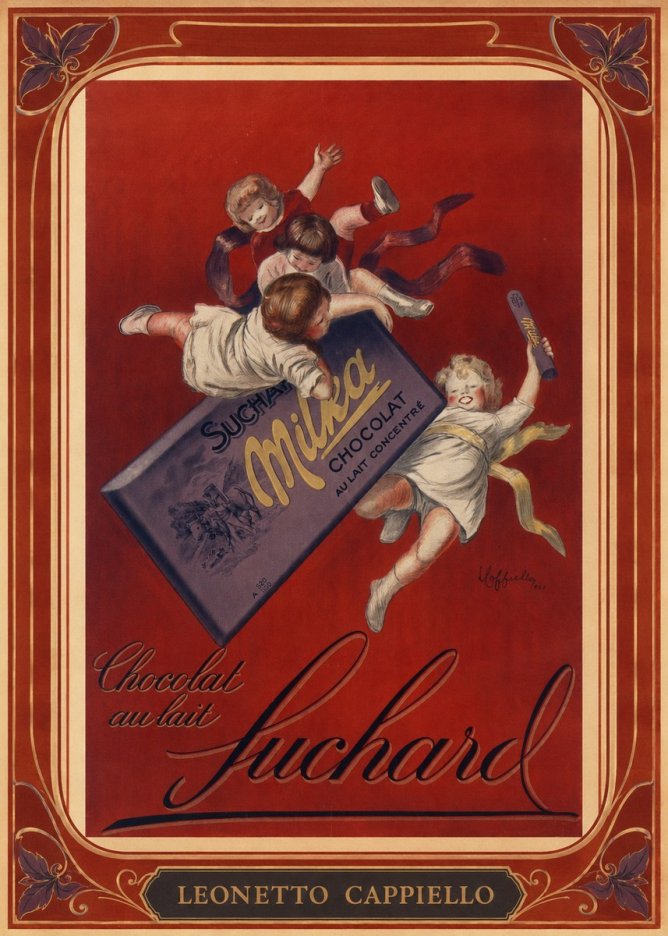 Leonetto Cappiello Suchard Milka Chocolat No1 - Poszter