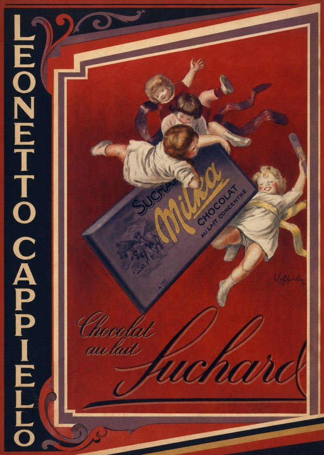 Leonetto Cappiello Suchard Milka Chocolat No2 - Poszter