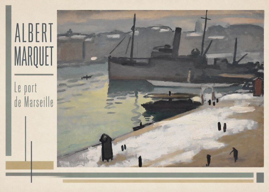 Albert Marquet Le Port De Marseille II No3 - Poszter