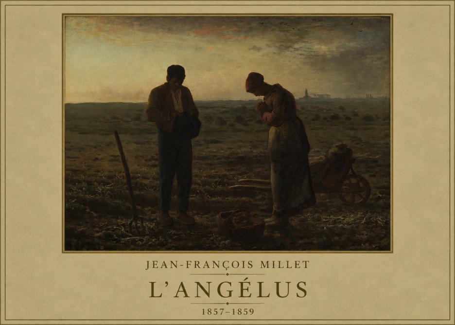 Jean-François Millet L'angélus I No1 - Poszter