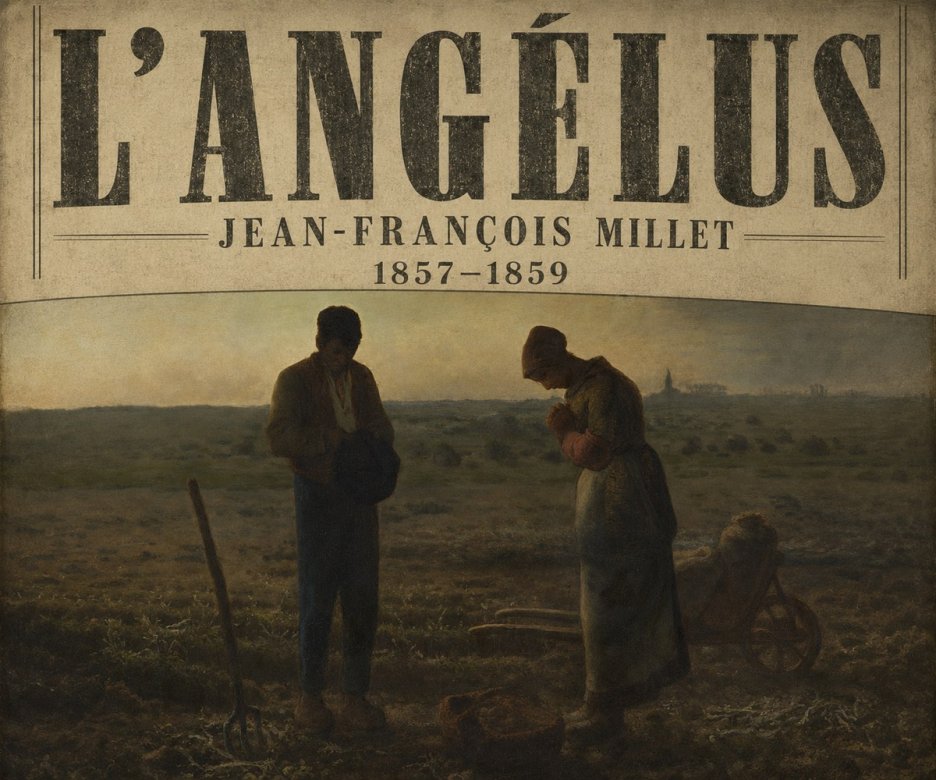 Jean-François Millet L'angélus I No6 - Poszter