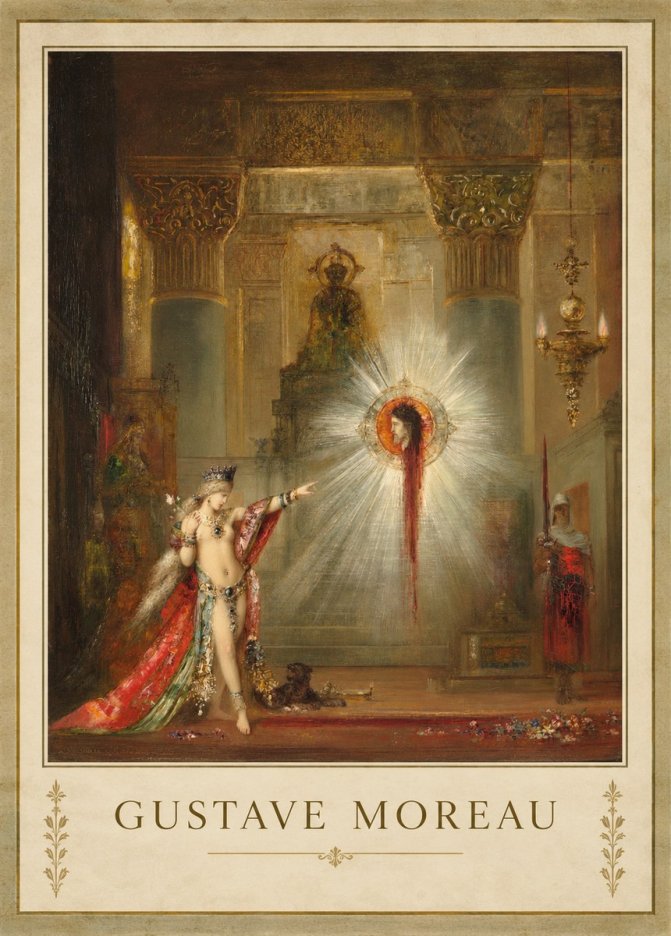 Gustave Moreau The Apparition II No3 - Poszter