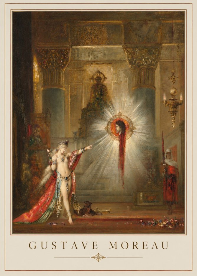 Gustave Moreau The Apparition II No6 - Poszter