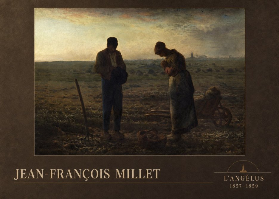 Jean-François Millet L'angélus II No2 - Poszter