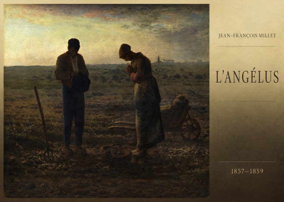 Jean-François Millet L'angélus II No6 - Poszter