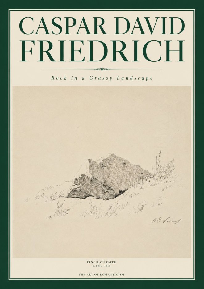 Caspar David Friedrich Rock Study No6 - Poszter