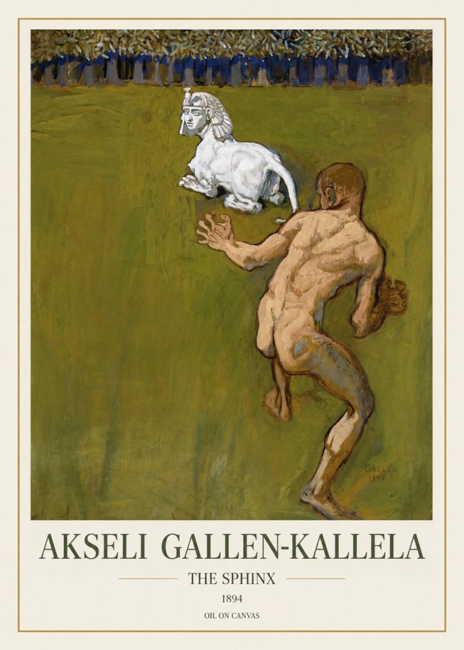 Akseli Gallen-Kallela Väinämöinen's Kantele No2 - Poszter