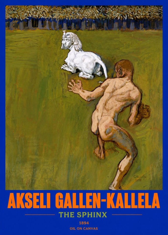 Akseli Gallen-Kallela Väinämöinen's Kantele No3 - Poszter