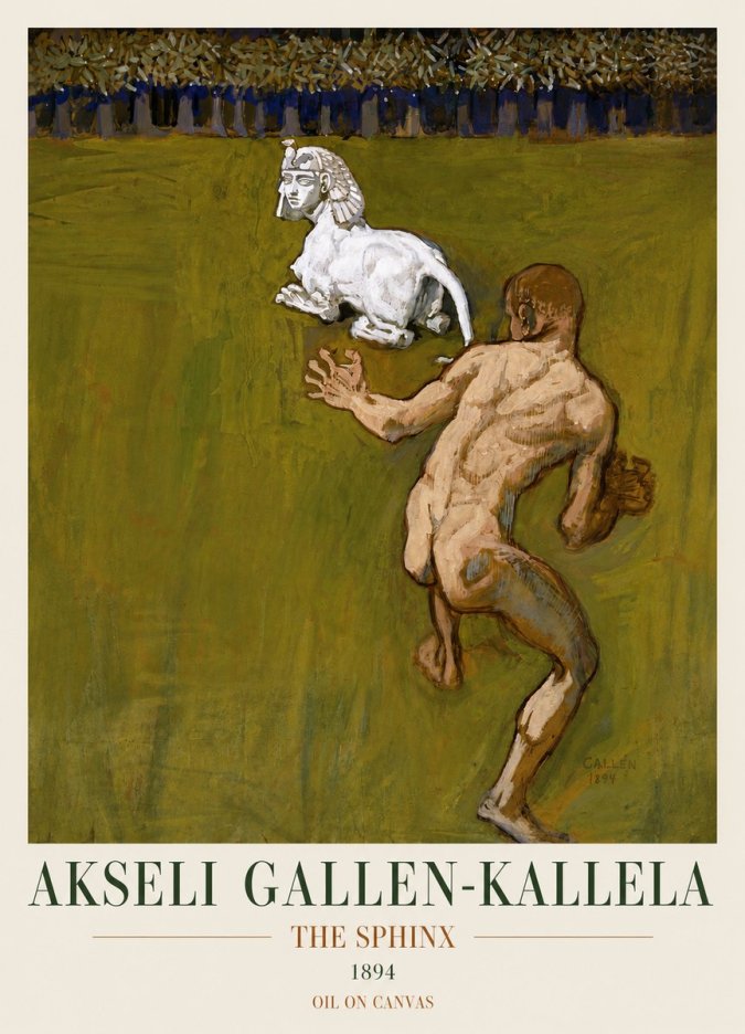 Akseli Gallen-Kallela Väinämöinen's Kantele No4 - Poszter