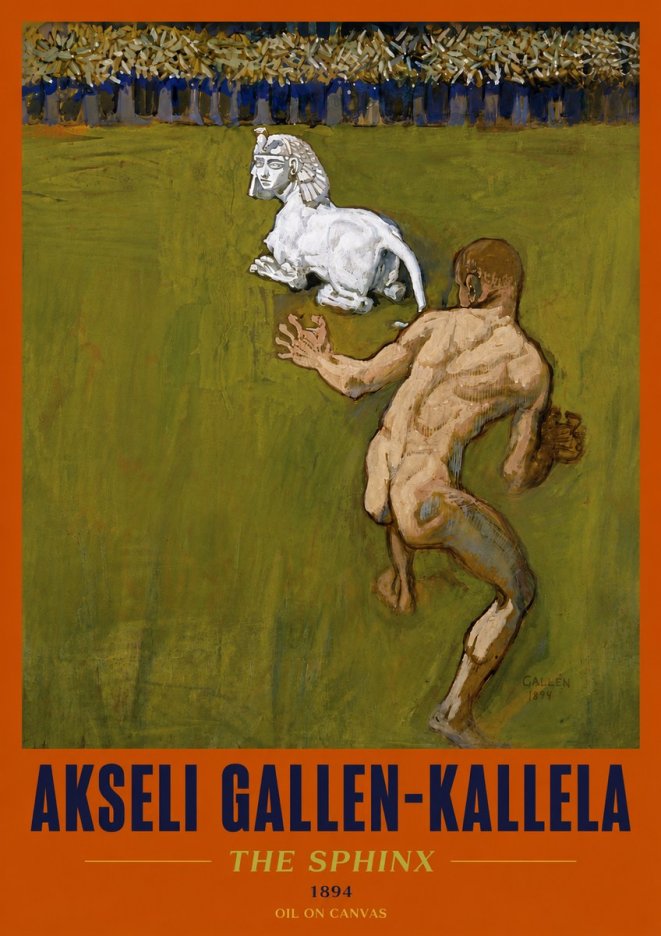 Akseli Gallen-Kallela Väinämöinen's Kantele No6 - Poszter