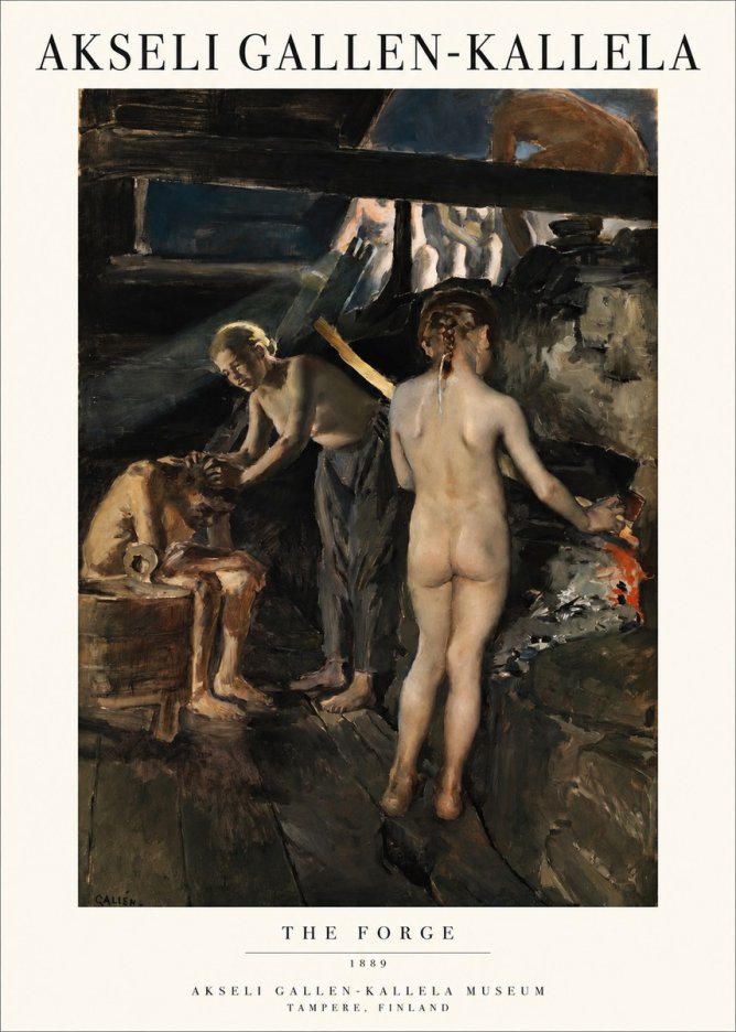 Akseli Gallen-Kallela The Forge No1 - Poszter