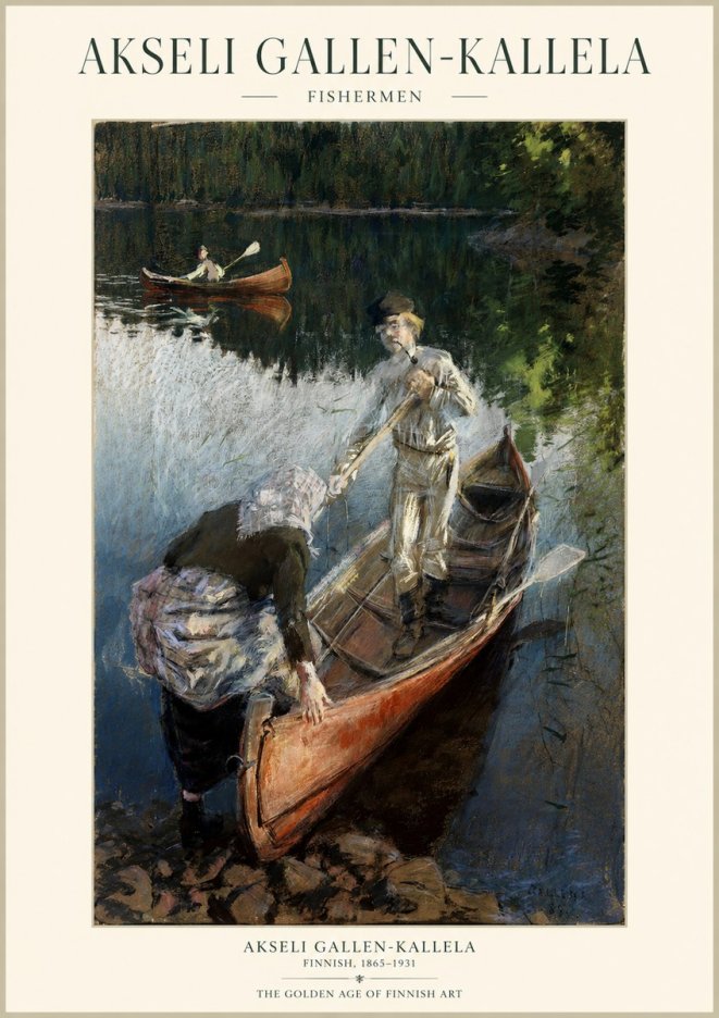 Akseli Gallen-Kallela Fishermen No1 - Poszter