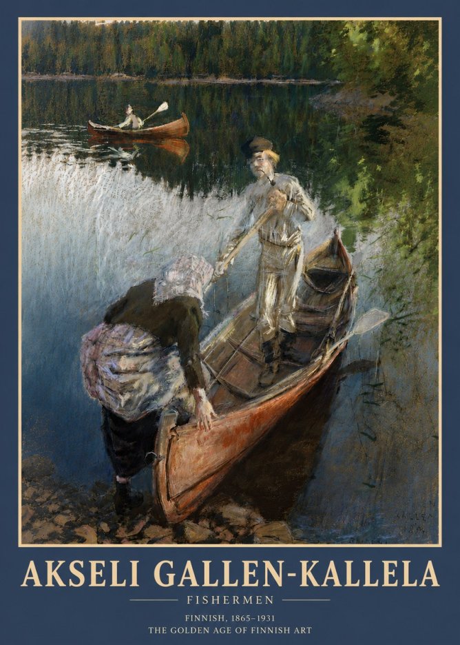 Akseli Gallen-Kallela Fishermen No3 - Poszter