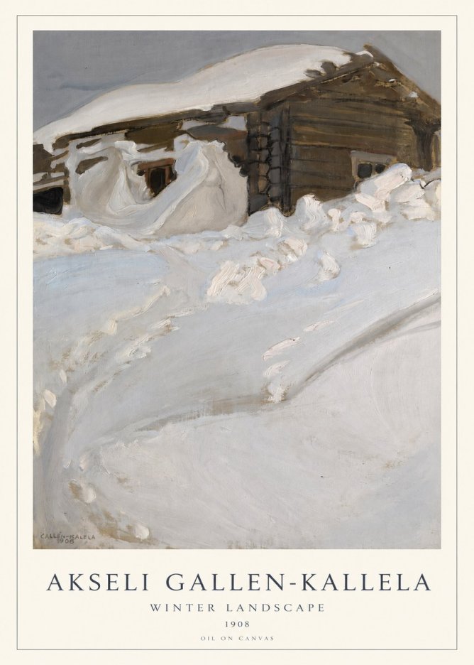 Akseli Gallen-Kallela Winter Landscape II No1 - Poszter