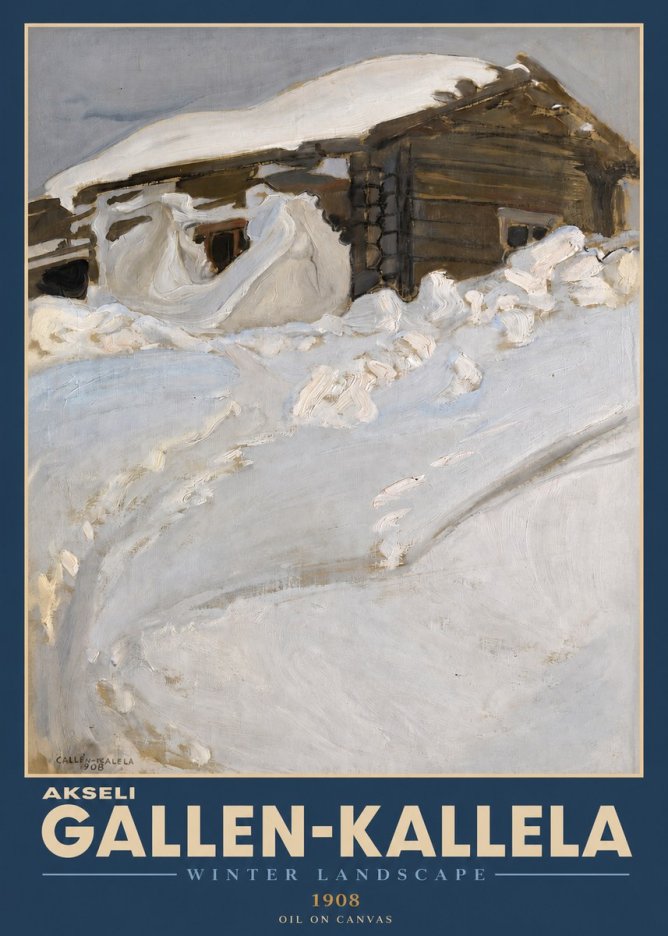 Akseli Gallen-Kallela Winter Landscape II No2 - Poszter
