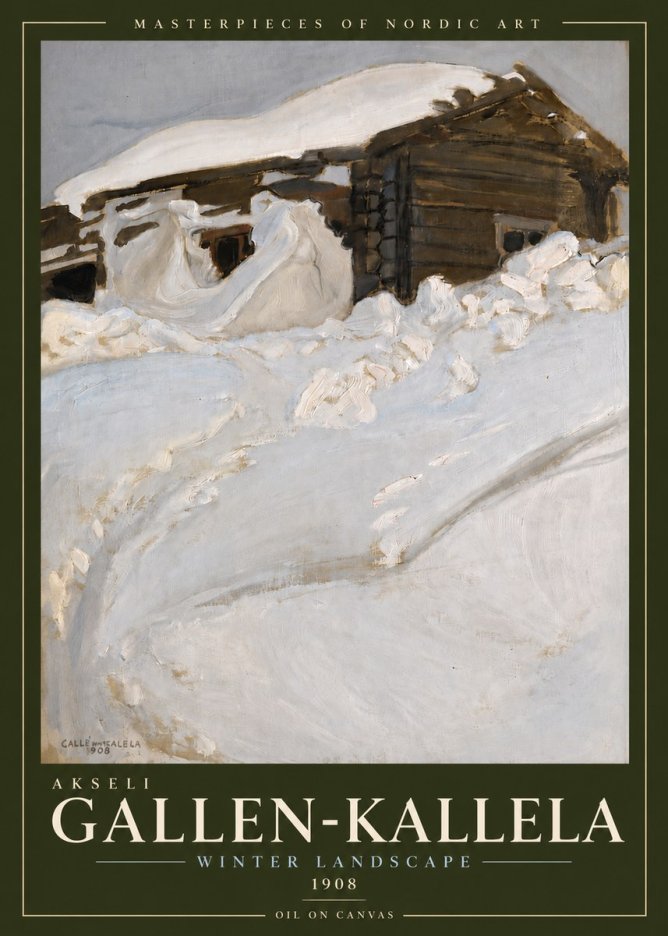 Akseli Gallen-Kallela Winter Landscape II No5 - Poszter