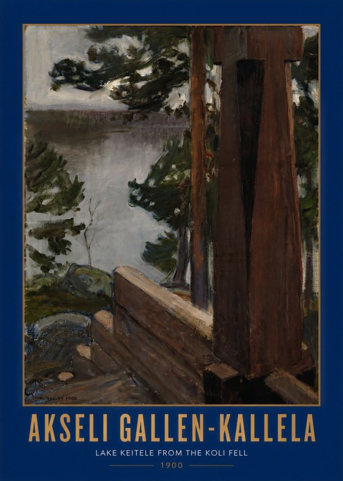 Akseli Gallen-Kallela Lake Keitele from the Koli Fell No2 - Poszter