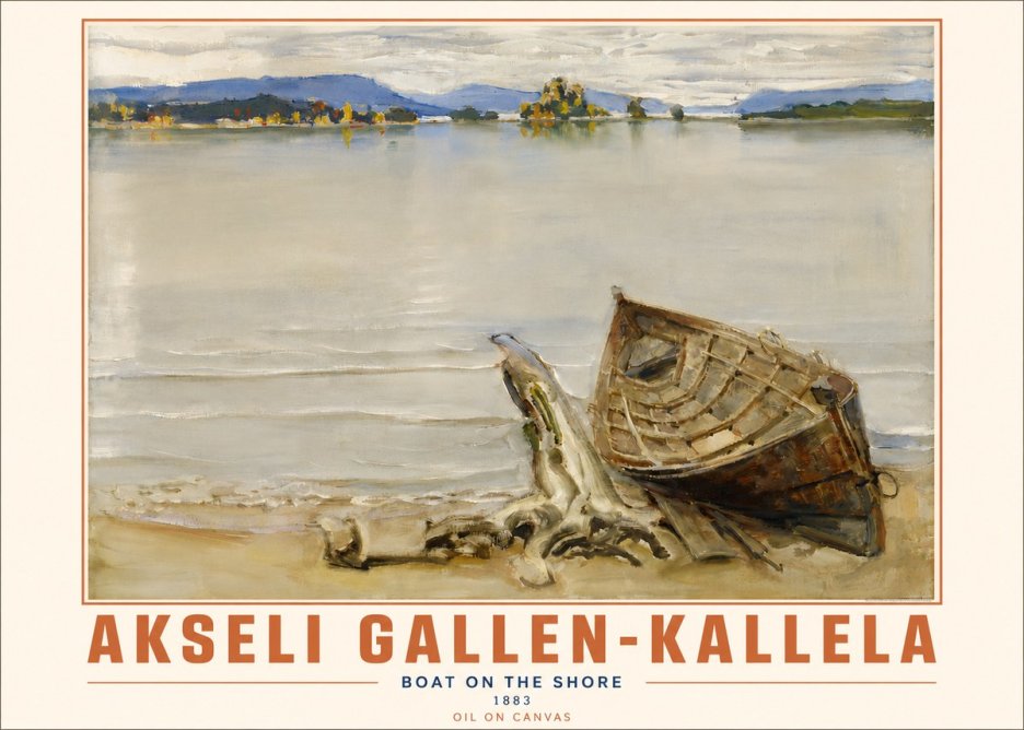 Akseli Gallen-Kallela Boat on the Shore No4 - Poszter