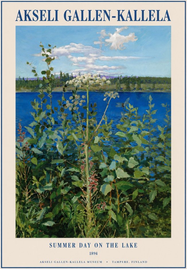 Akseli Gallen-Kallela Summer Day on the Lake No1 - Poszter