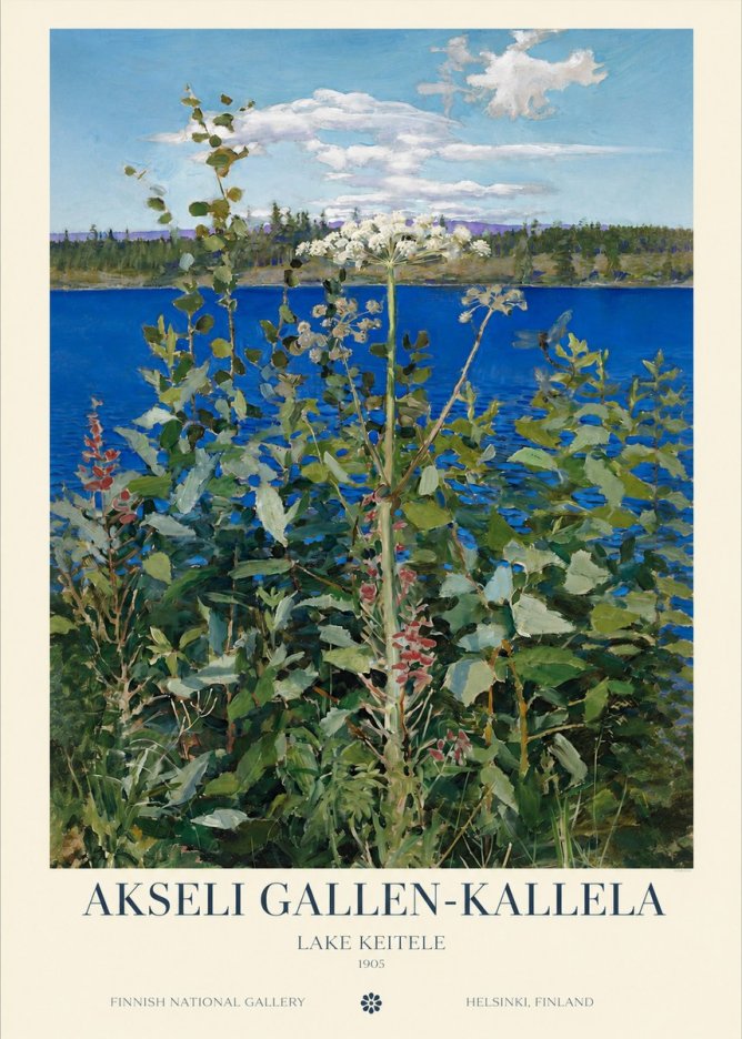 Akseli Gallen-Kallela Summer Day on the Lake No6 - Poszter
