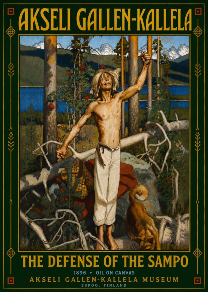 Akseli Gallen-Kallela The Defense of the Sampo No6 - Poszter