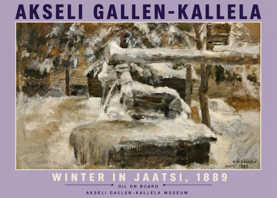 Akseli Gallen-Kallela Winter in Jaatsi, 1889 No6 - Poszter