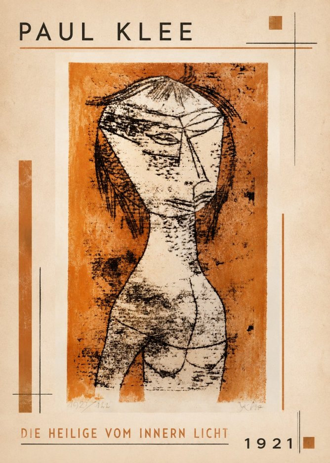 Paul Klee Die Heilige Vom Innern Licht No1 - Poszter