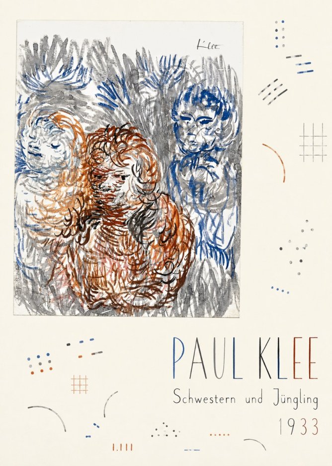 Paul Klee Schwestern Und Jüngling No5 - Poszter