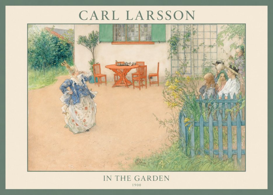 Carl Larsson In the Garden No1 - Poszter