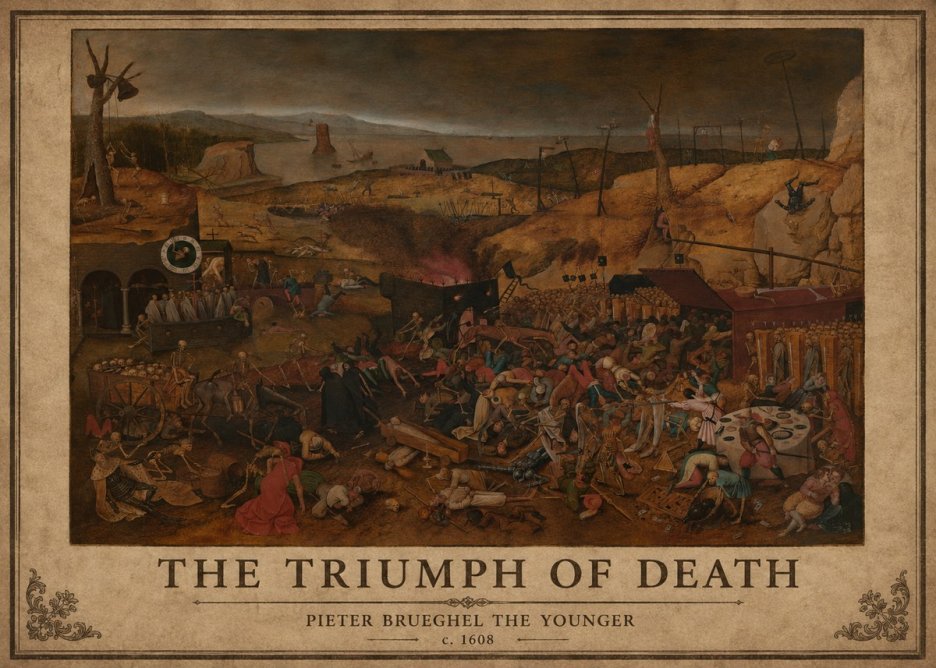Pieter Bruegel The Triumph of Death II No3 - Poszter