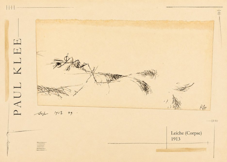 Paul Klee Leiche (Corpse) No2 - Poszter