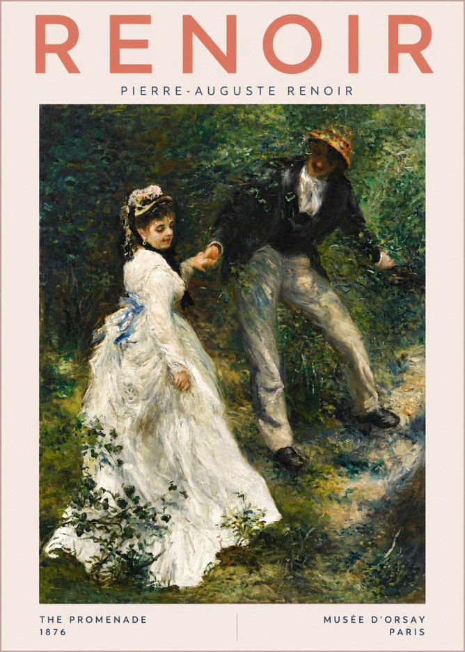 Renoir The Promenade No3 - Poszter