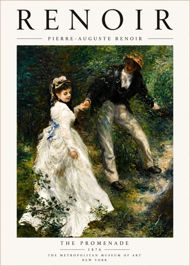 Renoir The Promenade No6 - Poszter