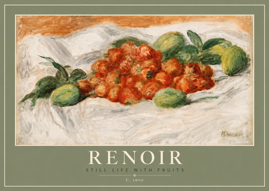 Renoir Still Life with Fruits No4 - Poszter