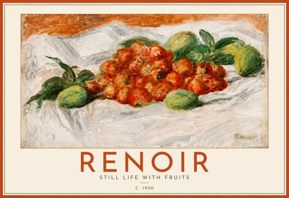 Renoir Still Life with Fruits No6 - Poszter